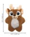 Kong Holiday Snuzzles Reindeer, fv. brun, str.S M