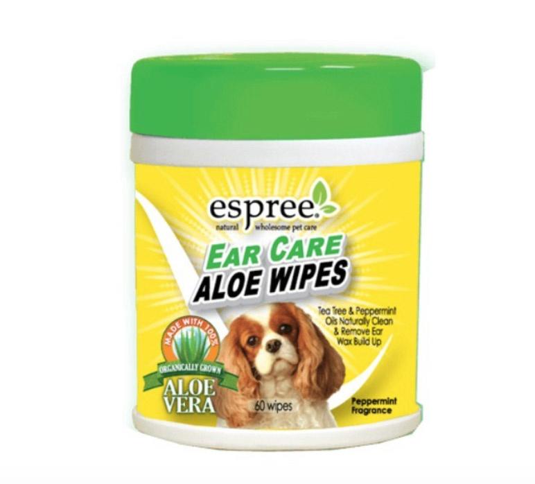 Espree Ear Care Wipes m/ Aloe Vera, 60 stk.