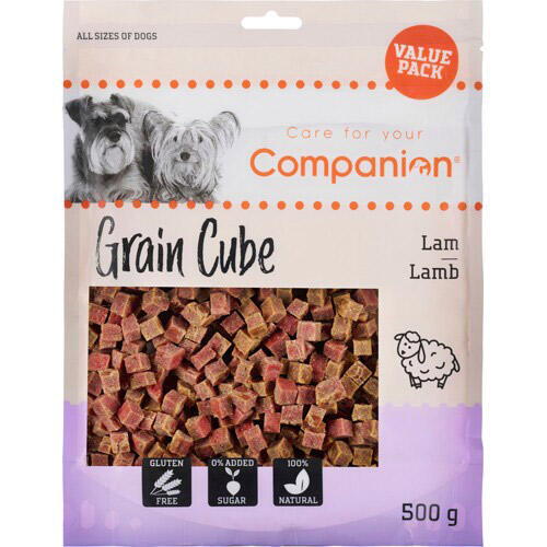 Glutenfri Lamb Grain Cube - 73% lam, 500 g - uden sukker