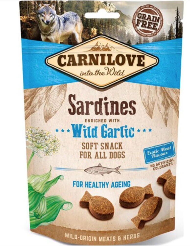 Carnilove Soft Snack Sardines & Wild Garlic, 200 g