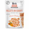 Brit Care cat fillets in gravy choice chicken, 85 g