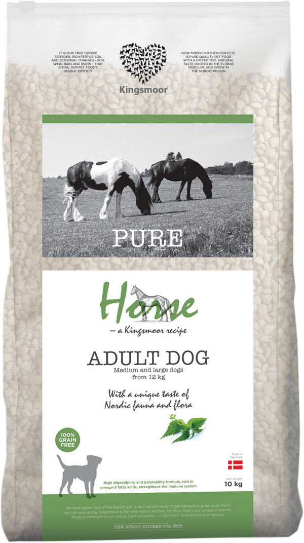 10 kg Kingsmoor Pure Dog Horse - Pure Hest Kingsmoor - mellem og store racer thumbnail