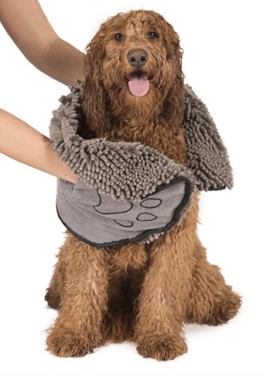 Dog Gone Smart Dirty Dog Shammy - Microfiberhåndklæde i farve grå thumbnail