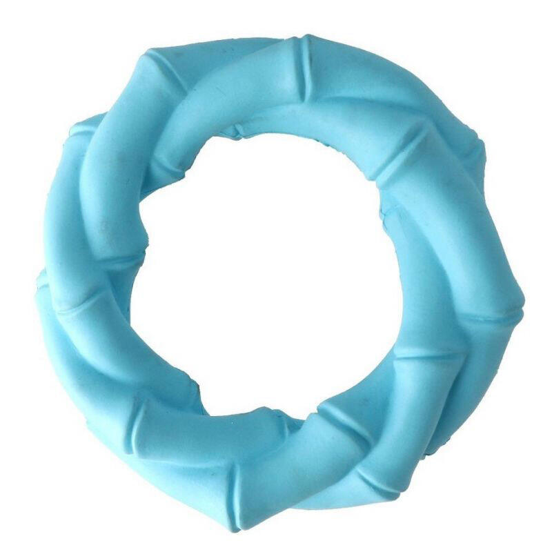 Gummi Toys, godt og solidt gummilegetøj, solid knit ring toy: Ø ca. 10 cm thumbnail