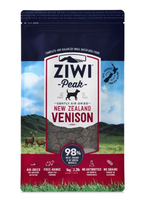 ZiwiPeak Dog - Air-dried Venison - HJORTEKØD 1 kg thumbnail