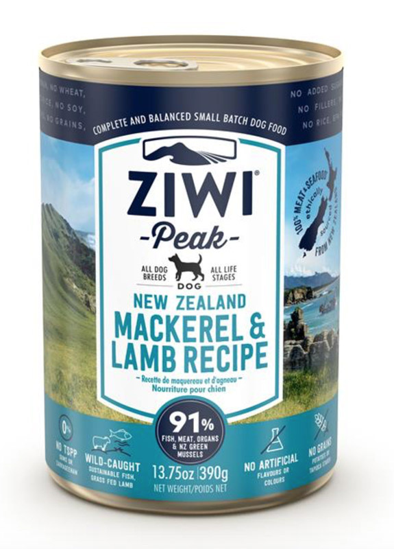 ZP Dog Cans Mackerel/Lamb, 390 g - til hund thumbnail