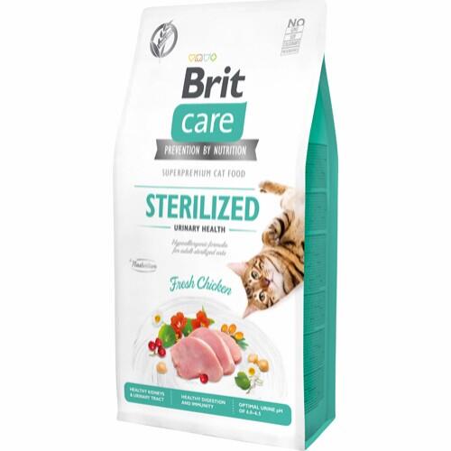 Brit Care Cat Grain-Free Sterilized Urinary Health, 7 kg - incl. gratis levering og gratis vådfoder thumbnail
