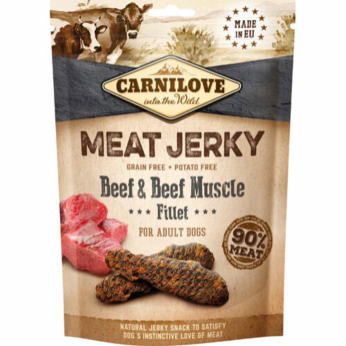 Carnilove Jerky Beef & Beef Muscle Fillet, 100 g thumbnail