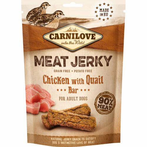 Carnilove Jerky Chicken with Quail Bar, 100 g thumbnail