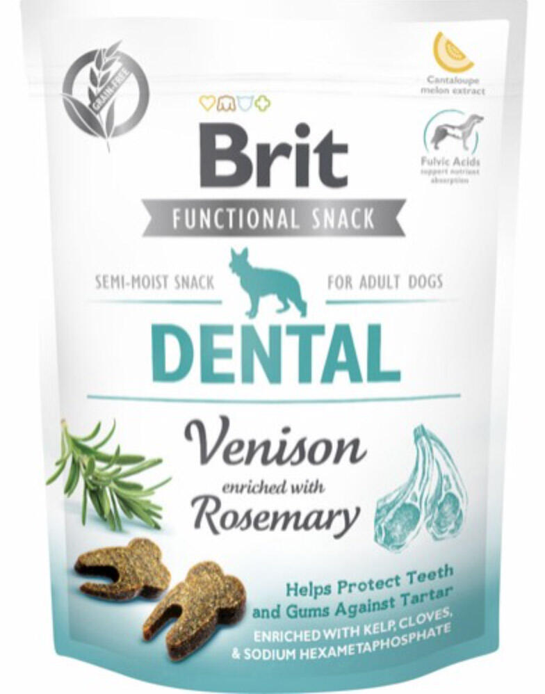 Brit Care Functional Snack Dental Venison - Semi Bløde, 150 g thumbnail