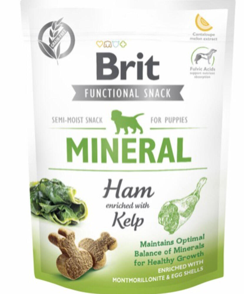 Brit Care Functional Snack Mineral Ham F/Pupp - Semi Bløde, 150 g thumbnail