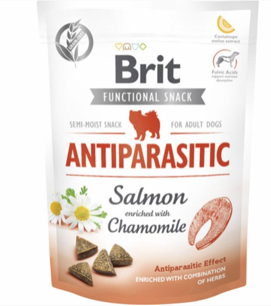 Brit Care Functional Snack Antiparasitic Salmon - Semi Bløde, 150 g thumbnail