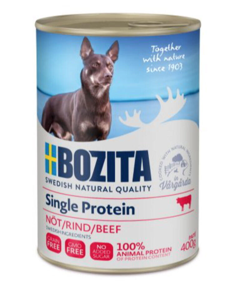 Bozita Paté med okse, single protein - 400 g thumbnail